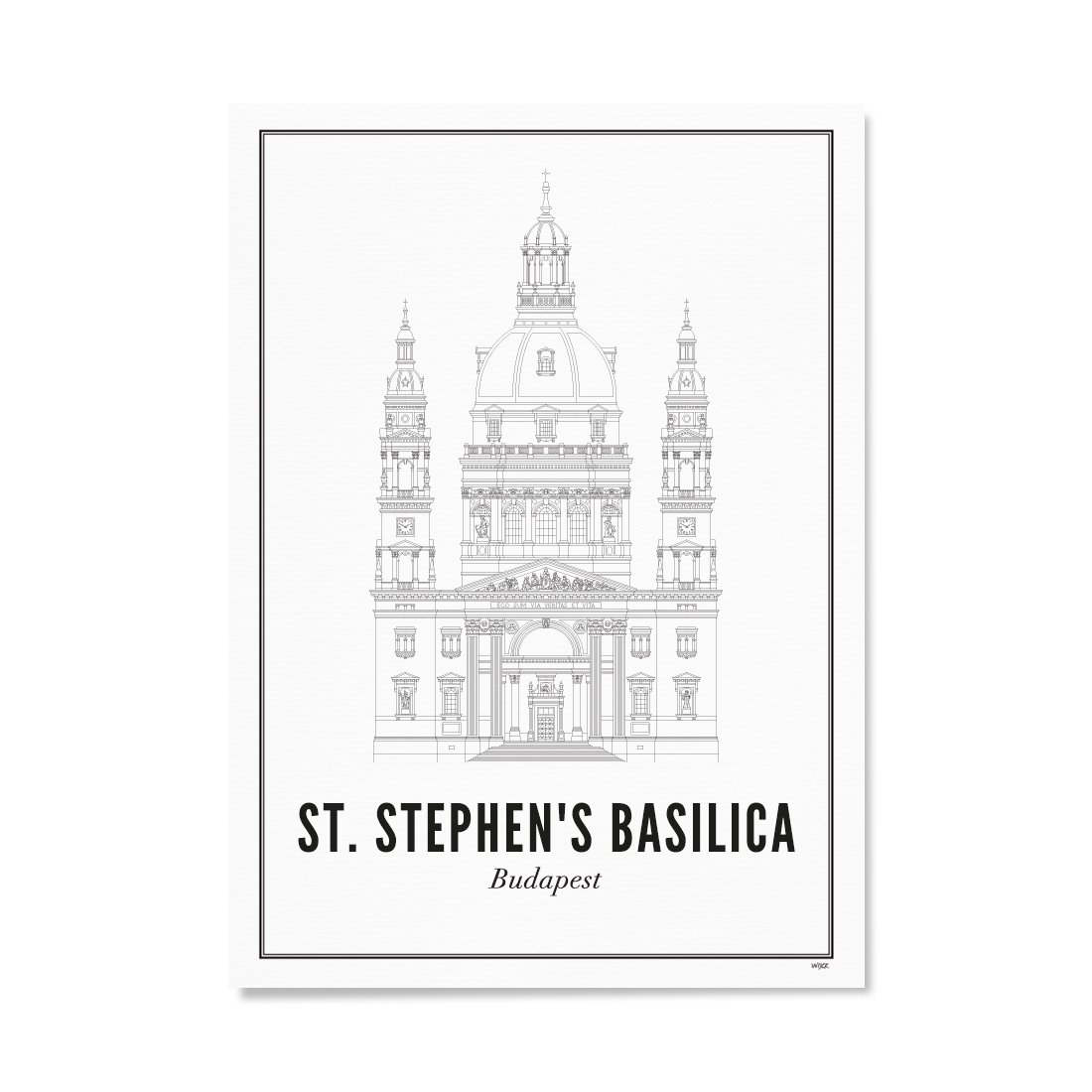 Poster van Boedapest - St. Stephen's Basilica | WIJCK. 
